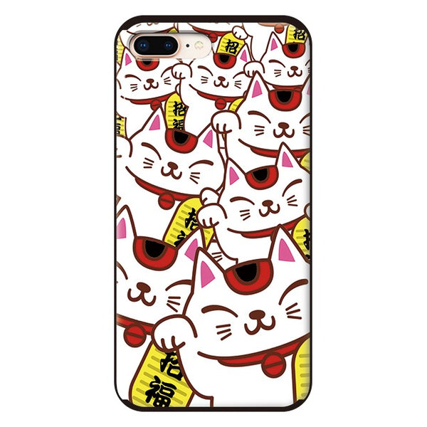 MANEKINEKO-BIG PATTERN (カード収納＆ミラー付 耐衝撃ケース)